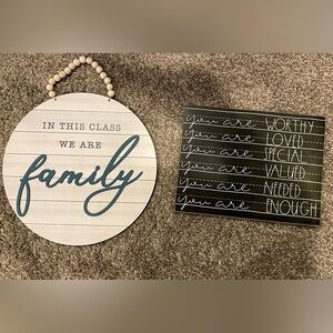 Decorative Homeschool Classroom Sign Set